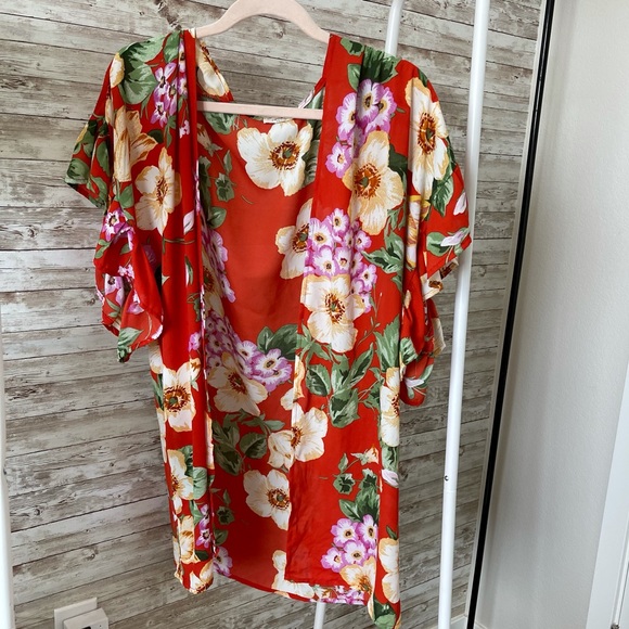 Floral Waterfall Kimono | Promesa | Size Med - Picture 4 of 7